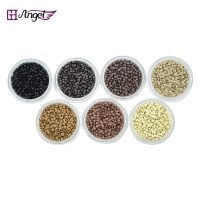 【CW】 Angels 1000pcs/jar 2.5mm Rings black Hair Beads Microlinks for Human Extensions Tools 7 colors