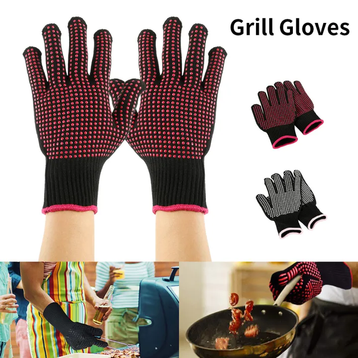 Insulation High Temperature Resistant Gloves Baking And Cooking Protective  Gloves Comfortable Hair Clipper Gloves Extreme Heat-resistant Oven Grill  Gloves | Lazada PH