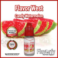 Flavor West Candy Watermelon - กลิ่นลูกอมรสแตงโม - กลิ่นผสมอาหาร - ผ่านการรับรองจาก อย. ประเทศไทย บรรจุและขายโดย Flavorfy กลิ่นผสมอาหารอเนกประสงค์ เหมาะสำหรับ ลูกอม, กัมมี่, น้ำผลไม้, เบเกอรี่, ไอศครีม, ของเหลวอื่่นๆ