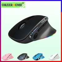 ORZERHOME Wireless Gamer Ergonomic Mouse Bluetooth Dual-mode Rechargeable RGB Vertical Mice Portable Gaming Laptop Accessories Basic Mice
