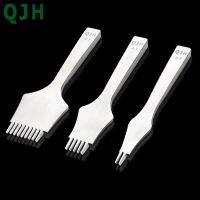 QJH Professional Leather Punching Tool Chisel Polished Fork Leather Punching Craft Tool Set Sewing Lace Needle DIY Puncher