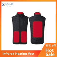 Inligent Temperature Control Heating Clothing Charging Clothes Electric Heating Body Vest Men Women Jacket Warm Vest