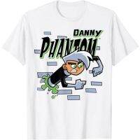 HOT ITEM!!Family Tee Couple Tee Danny Phantom Coming Through Brick Wall T-Shirt For men