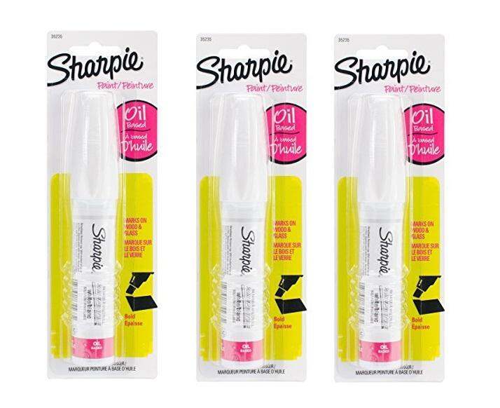 Sharpie OilBased Paint Marker, Bold Point Large White (Pack of 3