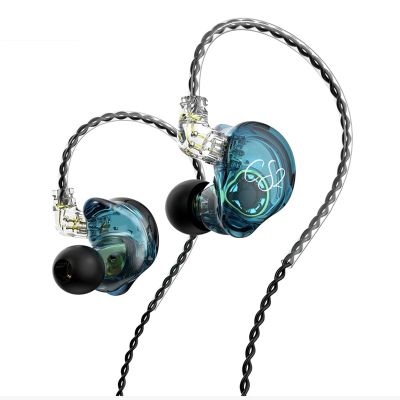 TRN CS2 High Fidelity Wired Headphones In-Ear 1DD Dynamic HIFI Subwoofer Earbuds Running Noise Cancelling Headphones