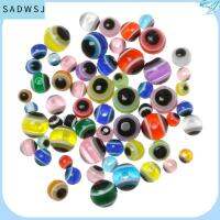 SADWSJ 25pcs/set ร้อน คละสี ตกปลา 4mm 5mm 6mm 8mm ชุด DIY คุณภาพสูง ฟิชอาย ภาษีแคโรไลนาริกส์ รอกตกปลา ลูกปัดตกปลาบิน