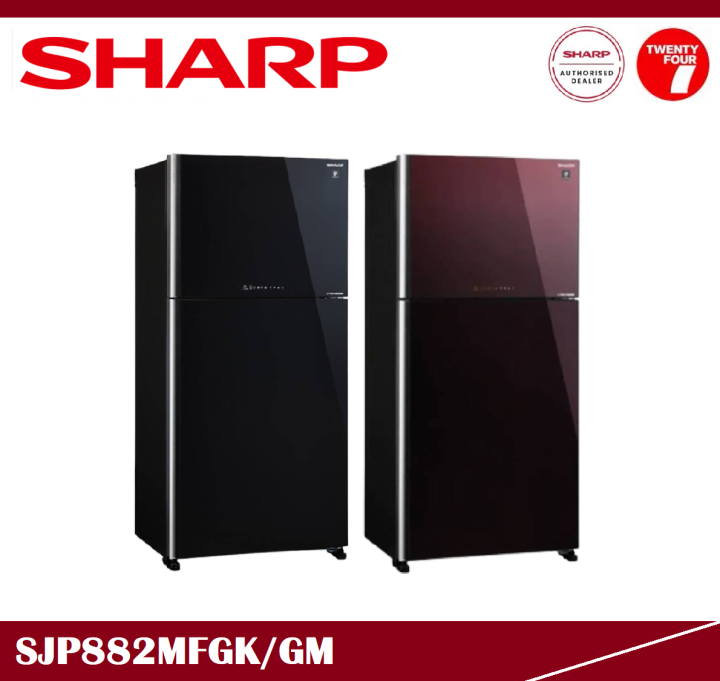 sharp fridge sjp882mfgm