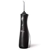 Waterpik WF-03สีดำไร้สายอิสระ ADA ได้รับการยอมรับเครื่องฉีดน้ำในปากแบตเตอรี่ดำเนินการและพกพาได้สำหรับการเดินทางและบ้าน