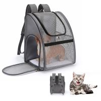 ❧▤✜ Large Mesh Transport Bag Transparent Airline Approved Pet Carrier Backpack for Dogs amp; Cats