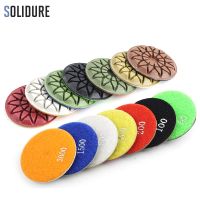 3 Inch Polishing Pad 7 PCS Diamond Concrete Polishing Granite Wet Polishing Pad Resin Floor Polishing Pads