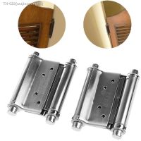 ┇ 2Pcs 3 Inch Stainless Steel Double Action Spring Hinge Saloon Cafe Door Swing