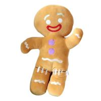 Gingerbread Plush Toy 25cm Stuffed Gingerbread Man Plush Dolls Non-Fading Odorless Cartoon Doll Pillow Cushion Stuffed Animal Gingerbread Man for Birthday Plush Gift fabulous