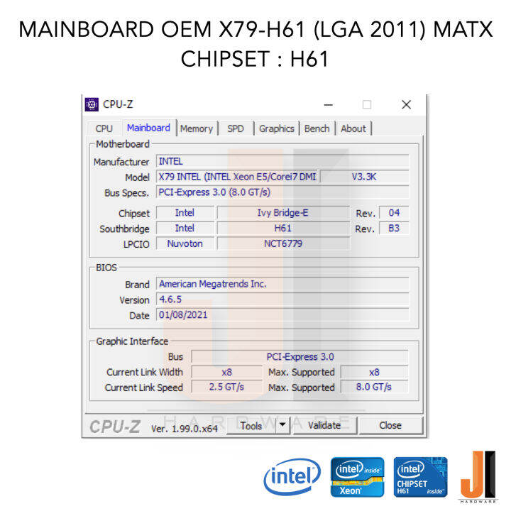 mainboard-oem-x79-h61-lga-2011-v1-v2-ddr3-สินค้าใหม่สภาพดีมีฝาหลังมีการรับประกัน