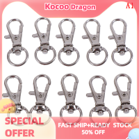 Kocoo 10pcs หมุนทริกเกอร์คลิป snap hooks lobster clasp พวงกุญแจกระเป๋า DIY CRAFT KEY