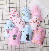 Cute Mini Hot Water Bottles Water Filled Cartoon Small Portable Explosion proof Winter Hand Warming Water Bag Household Supplies