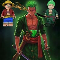 ONEPIECE Zoro Franky Ace น่ารักอะนิเมะน่ารักการ์ตูนของขวัญวันเกิดการศึกษาของเล่นสำหรับเด็ก DIY อาคารบล็อก Minifigures อิฐ