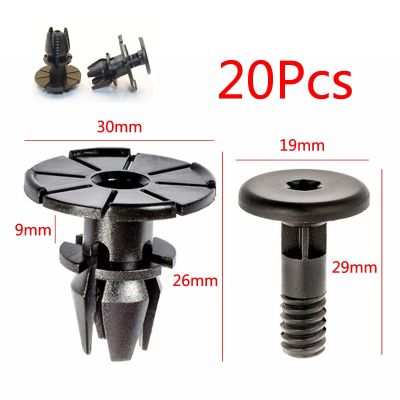 【hot】♘♙  20Pcs Car Accessories Plastic Clip 5 520i 530i E60 E61 Exterior Side Sill Skirt Pin Spacer Part