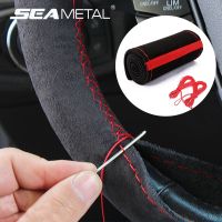 Fur Steering Wheel Cover For Car Universal 38cm Braided Car Steering Wheel Protection Cover Leather Anti Slip Interior Parts Steering Wheels Accessori