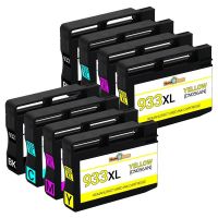 8-Pk 932 933 XL หมึกสำหรับ HP Officejet 7110 Eprinter 7610 7612ปริ้นเตอร์ Series