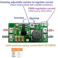 ตัวควบคุมตัวควบคุม PWM ไฟ LED ปรับได้ DC 9V 12V 18V 24V 20W ตัวแปลงกระแสคงที่ DC-DC Step-Down