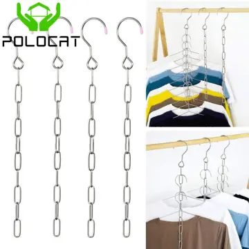 Clothes Hangers Hanging Chain Stainless Steel Cloth Closet Hanger