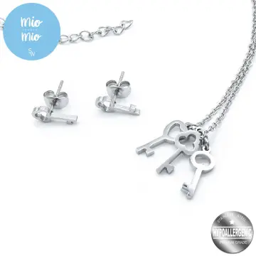 Silverworks necklace with hot sale letter pendant