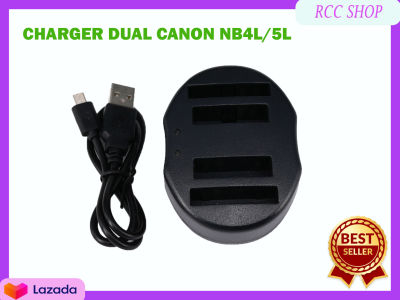 Dual USB C Harger FOR CANON NB-4L/NB-5L -Port Dual USB Chargerสำหรับ Canon IXUS 990 980 860 970 230 30 40