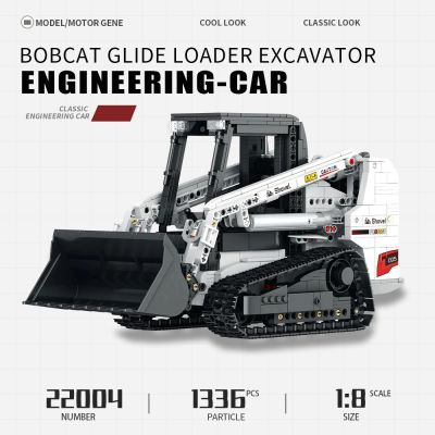◈♚ jiozpdn055186 Bobcat Glide Loader Escavadeira Veículo De Engenharia 22004 Moc Bricks Modelo Técnico Blocks Boy 1366pcs