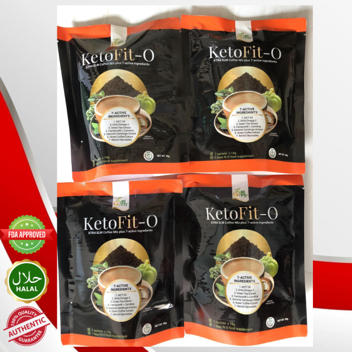 Keto FitO 7 SACHETS XTRA SLM Coffee Mix Plus 7Active Ingredients(ONE