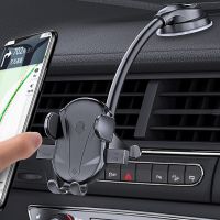 DL Sucker Car Phone Holder Suction Cup Dashboard Cell Phone Stand Support For 4.5-6.7 Inch Mobile Windshield Phone Holder In Car Car Mounts