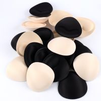 1Pair Female Swimsuit Padded Sponge Foam Push Up Enhancer Chest Cup Thick Bikini Swimwear Inserts Triangle Bra Sponge Pad