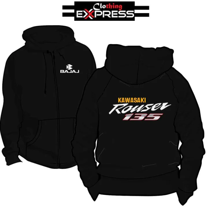 Kawasaki Rouser 135 Vinyl Customize Clothing Express Hoddie Jacket with  Zipper | Lazada PH