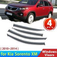 4x Deflectors for Kia Sorento XM 2 II 2010~2014 2013 2012 Accessories Car Side Window Visors Rain Eyebrow Guard Visor Windshield