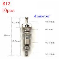 10ชิ้น R12วาล์ว S Pool ปลอกสำหรับรถเครื่องปรับอากาศสารทำความเย็นนอกจากนี้