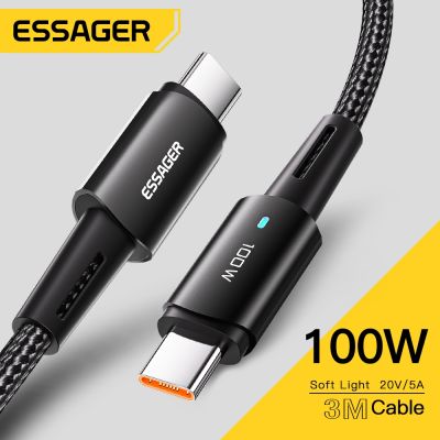 Chaunceybi Essager USB C Cable 100W 4.0 3.0 Type Fast Charging MacBook