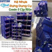 Combo 5 Cặp Kệ Dụng Cụ Duy Tân, Khay Nhựa Đựng Ốc Vít, Linh Kiện