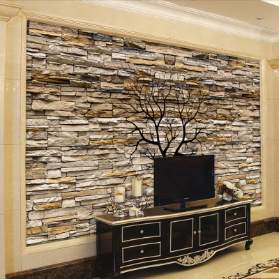 [hot]Custom Photo Wallpaper 3D Stone Wall Trunk Wallpaper Living Room Sofa TV Background Wall Murals Wallpaper Papel De Parede 3D