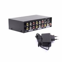 กล่องแปลงสัญญาณ AV Mt-104av 4 Port Video Audio Splitter 1 in 4 Out Av Divider Rca Splitter