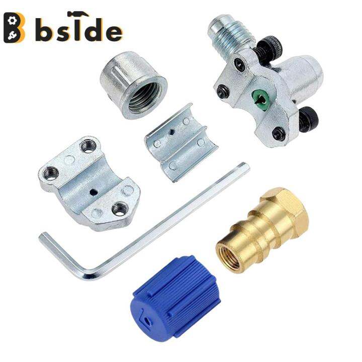 [Bside Tool Store] A/C Retrofit Valve Bullet Piercing Tap Kit Copper A ...