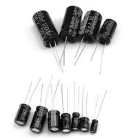 125pcs 25 ค่าตัวเก็บประจุแบบ Electrolytic Capacitors Kit 1uF ถึง 2200uF