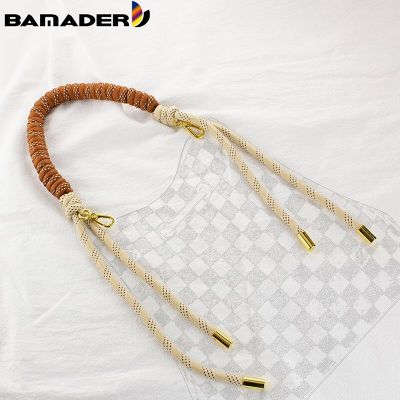Bag Accessorie BAMADER Fashion Handbag Strap Replacement Obag DIY Wrist Band Woman Braided Rope Handle Strap Fits For Bucket Bag