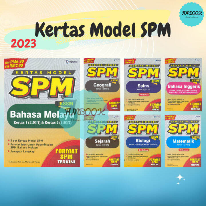 [FUNBOOK] Kertas Model SPM KSSM Nusamas JAWAPAN LENGKAP 2023 | Lazada