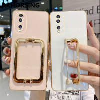 เคสป้องกันโทรศัพท์มือถือซิลิโคนหรูหราปลอกอ่อน HONOR 90 5G / HONOR 90 Lite/ HONOR 70 Lite Huawei Honor90 Lite พร้อมหัวเข็มขัดเหล็กสี่เหลี่ยมฝาปิดมีที่ยึด Honor70 Lite