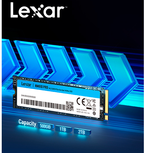 Lexar NM610 PRO [ 500GB / 1TB / 2TB ] M.2 2280 PCIe Gen3x4 NVMe