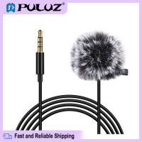 【Ready Stock】 Puluz 1.5m 3.5 มม. Jack Lavalier Wired Condener Microphone บันทึกไมโครโฟน 100% genuine quality