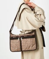 Lesportsac 2023 กระเป๋าผู้หญิงกระเป๋าสะพายไหล่ความจุขนาดใหญ่กระเป๋าสะพายข้างกระเป๋าถือ7507ขนาดใหญ่
