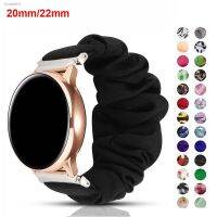 ▨ 20mm 22mm Nylon Strap for Samsung Galaxy Watch 4/5/6 44mm 40mm/Classic/Active 2 Scrunchies Elastic Bracelet for Huawei GT2/4 Pro