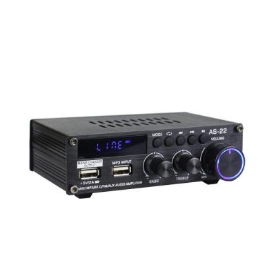 ตัวรับสัญญาณเครื่องขยายเสียงสเตอริโอ HiFi DC12V เครื่องขยายเสียงซับวูฟเฟอร์ออดิโอวิทยุ FM MP3บลูทูธรองรับ5.0สำหรับรถบ้าน
