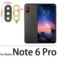 10ชิ้น/ล็อต Xiaomi Redmi Note 7 6 5 8 5a 6a 7a 8a Pro Plus เลนส์กระจกกล้องมองหลัง S2พร้อมอะไหล่ใช้แทนกาว