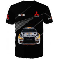 Unique 3D T-shirt print Mitsubishi Lancer Evolution RALLI ART